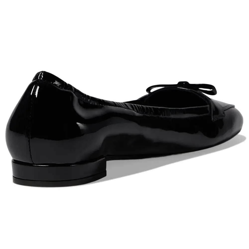 STUART WEITZMAN WOMEN'S TULLY LOAFER FLAT, BLACK, 9.5